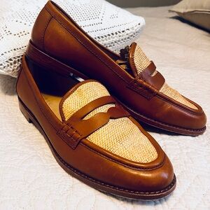 SOLD Lauren Ralph Lauren Loafer Wynnie Loafer Straw Calf Leather Brown Size 10